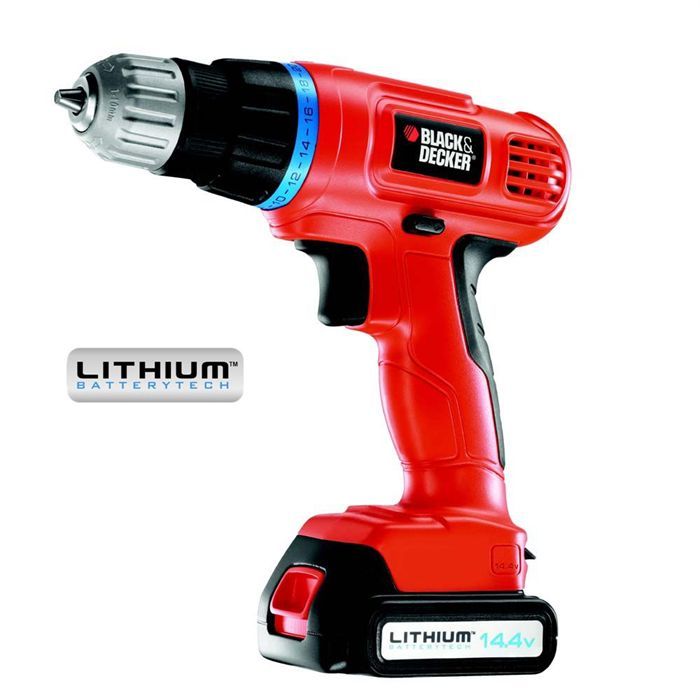 Perçeuse sans fil BLACK & DECKER EPL143K   Voltage  14.4V   Batterie