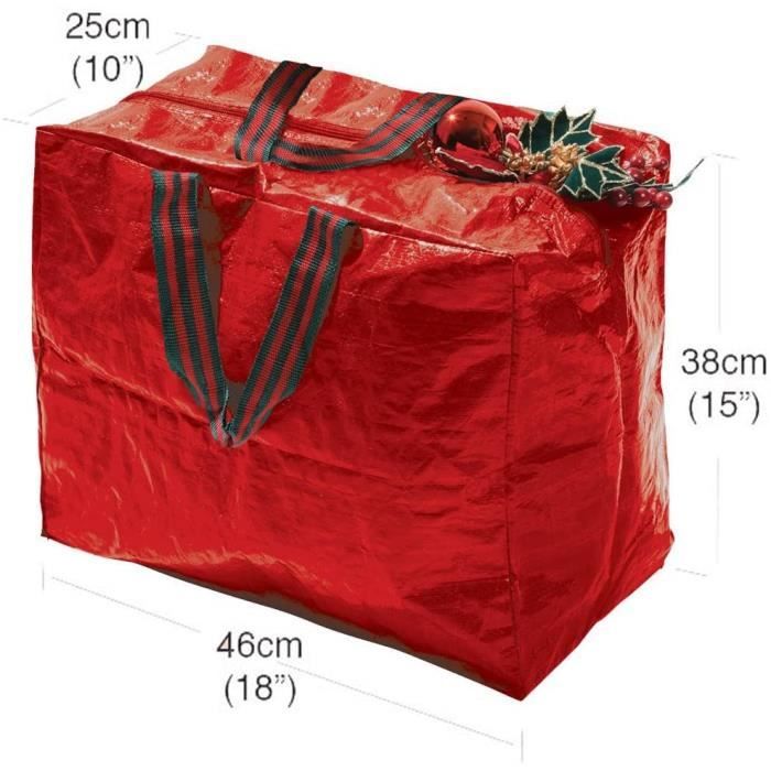 de rangement de décorations de Noël En forme de sac de rangement, de
