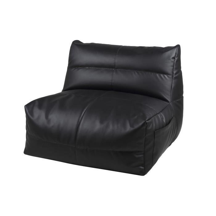 Grand pouf BEAN BAG en simili cuir Achat / Vente fauteuil simili