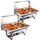 Set 2 x Chafing Dish professionnel réchaud dish in