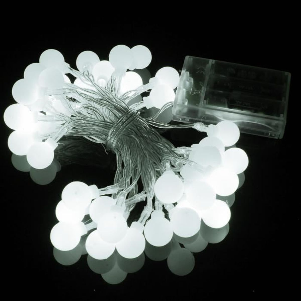 5m 50 led guirlande lumineuse minuteur extérieur intérieur à piles ...