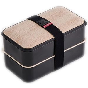 THEKITCHENETTE Lunch Box 2 étages 5040441 1,2L blanc et noir