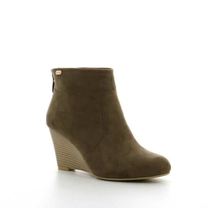 bottine compensé femme