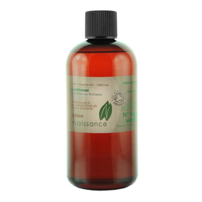 Huile Végétale de Carthame BIO - 250ml - Achat / Vente Huile Végétale de Carthame BIO - 250ml - Achat / Vente