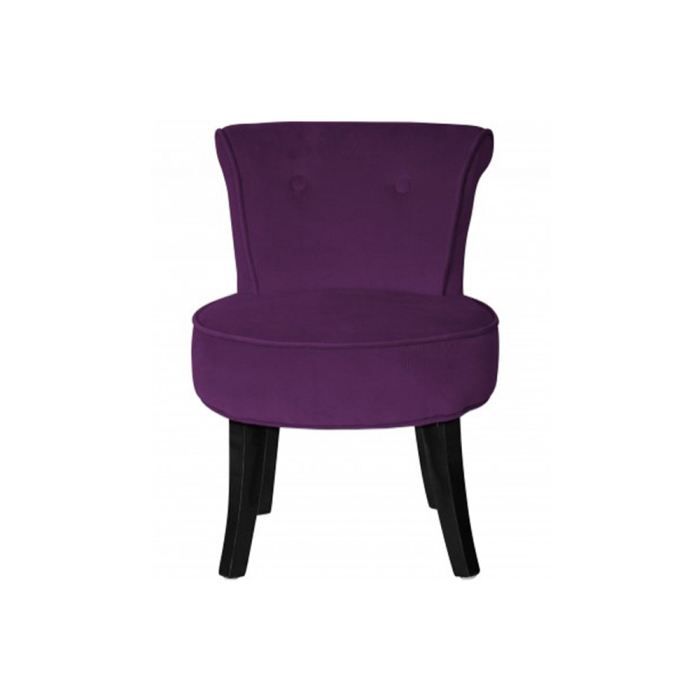 Fauteuil Velours Violet Glam Achat / Vente fauteuil Matière de la