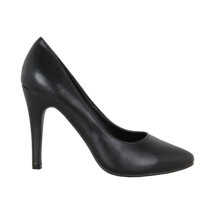 chaussure a talon vernis noir