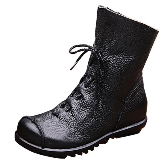bottine talon compensé