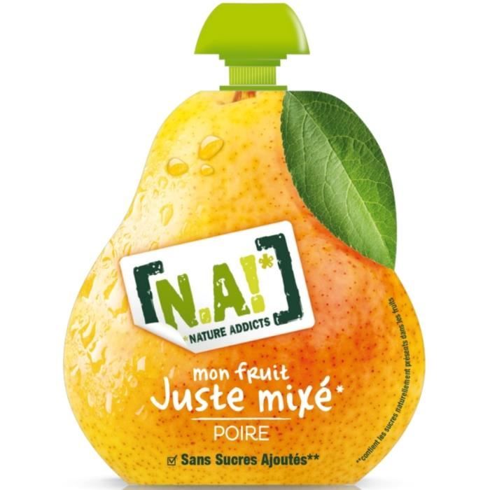 Fruits Just Mix compote de poire sans sucre 90g Achat / Vente compote