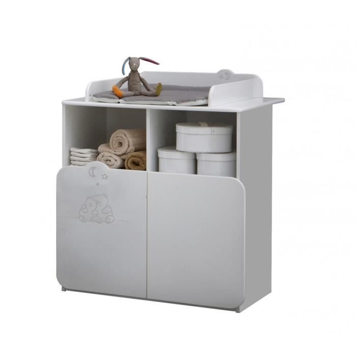 commode teddy blanc