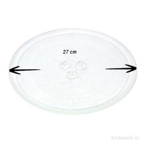 Plateau micro ondes universel 270mm