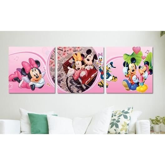 Toiles Peinte Mickey et Minnie Tableau Cadre Achat / Vente