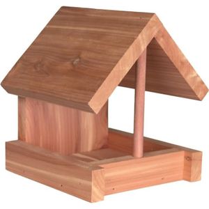 TRIXIE Natura mangeoire en bois de c?dre - 16x15x13 cm - Naturel - Pour oiseaux