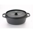 COCOTTE - TERRINE  INVICTA Cocotte fonte noire ovale 35 cm