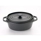 COCOTTE - DIABLE - TERRINE INVICTA Cocotte fonte noire ovale 35 cm