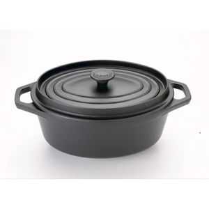 COCOTTE Cocotte ovale Invicta Noir Diamètre 35 cm