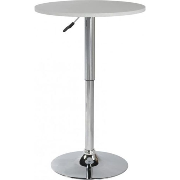 table de bar laque blanc kenza id'clik