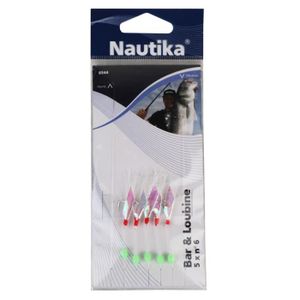 NAUTIKA Bas de Ligne Mer Bar & Loubine 5 Plumes N 6
