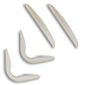 PROTECTION EXTÉRIEURE Kit de protection de portes 4 pcs adhesifs Argent