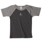  PETIT BATEAU T-Shirt Garçon Noir / Gris