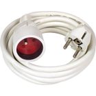 MULTIPRISE - RALLONGE - ENROULEUR PROLONGATEUR HO5VVF 3G1,5 3 METRES BLANC