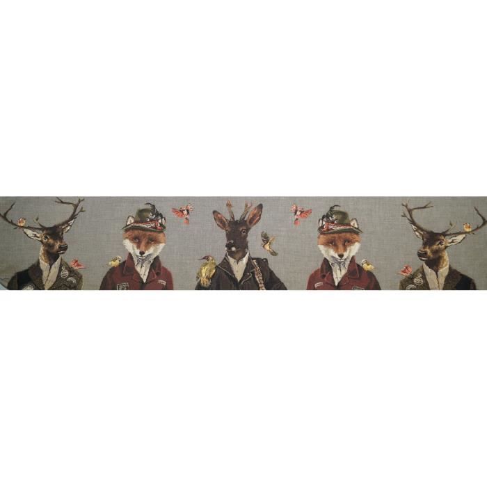 Boudin de porte toile cerf renard et chevreuil achat / vente ... Chevreuil Literie décor