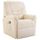 Fauteuil relax massant blanc crème Delux