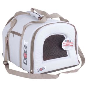 Sac de voyage avec anse de transport - Gris et taupe - Pour chien