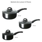 CASSEROLE - FAITOUT - MARMITE  BIALETTI Semplicity lot 3 casseroles + couvercles