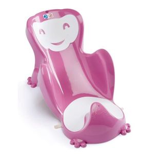 THERMOBABY Transat de Bain Babycoon Rose Orchidée Soft Blanc