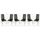 Lot de 6 chaises Design Noires