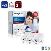 COURANT PORTEUR - CPL Devolo 3 x CPL dLan 200 AV Mini