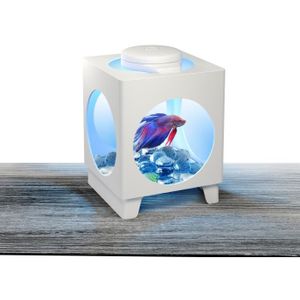 TETRA Aquarium Betta Projecteur 1,8 L - 17x23x23,5 cm - Blanc