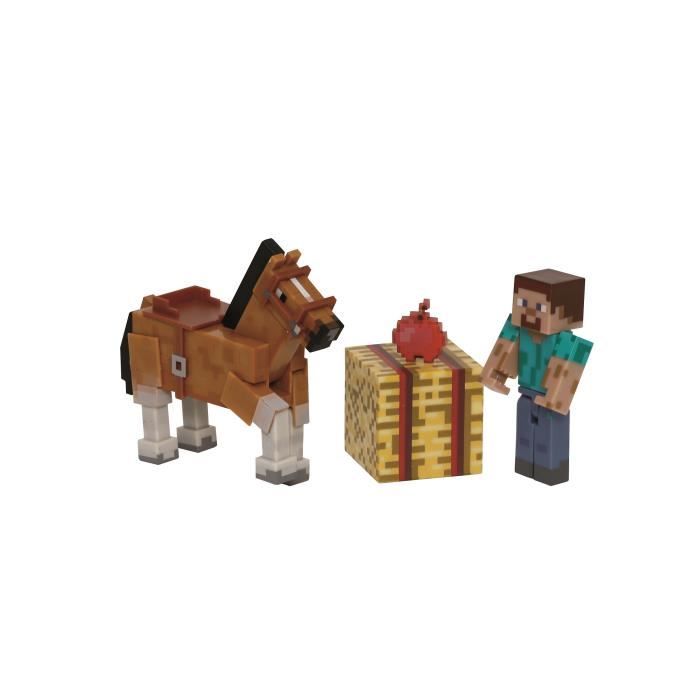 Minecraft Figurine Coffret Survie avec accessoires : 27.99 EUR