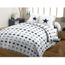 PARURE DE COUETTE CASATXU Housse 240x260cm + 2 Taies STARS NAVY