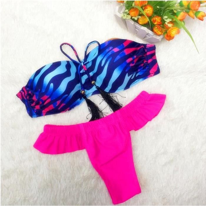 Femmes Bikini Sexy Perle Bra Maillot De Bain Push Up Plage Swimsuits
