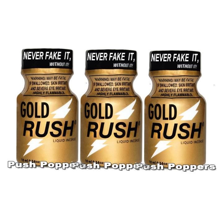 POPPERS GOLD RUSH LOT DE 3 Achat / Vente POPPERS GOLD RUSH LOT DE
