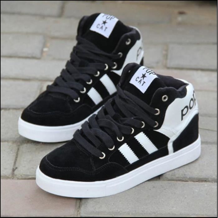 2016 femmes occasionnels chaussures lacets femmes mode chaussures plate,forme Flats haute top Women Shoes