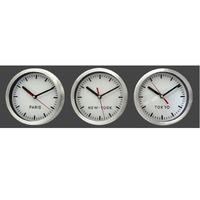 HORLOGE Horloge Triple Villes Ø15cm