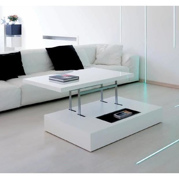 table basse a plateau relevable