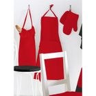 GANT DE CUISINE - MANIQUE Gant + manique "ALIX" rouge