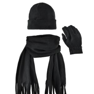 Ensemble Bonnet, écharpe, Gants Pour Homme Et Femme - Lot De 3 Pièces Assorties - Couleurs Classiques, Style Moderne - 4