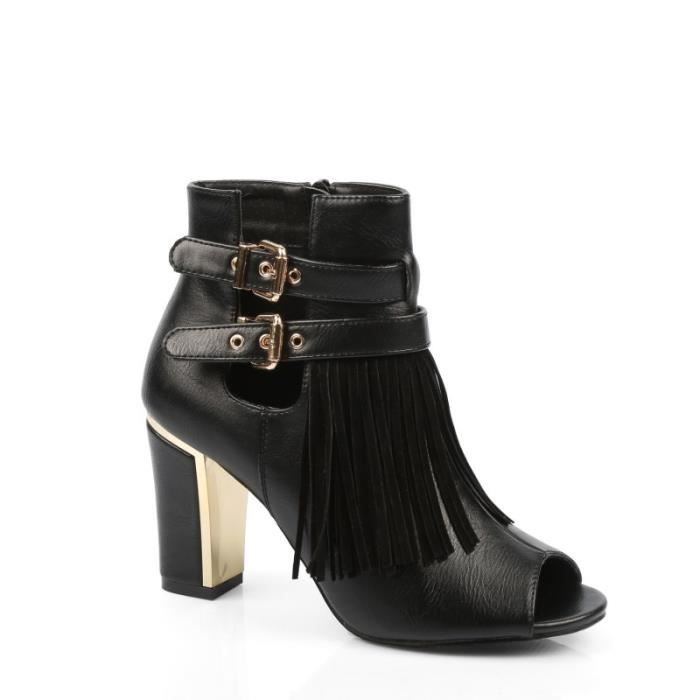 bottines 224 talon 233 pais frang 233 es noir noir achat bottines 224 talon 233 pais frang 233 es noir noir achat