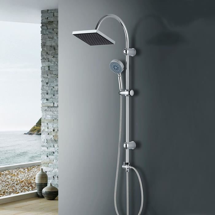 neu.haus Kit pour la douche douche murale 'Amazonas' avec deux pommeaux