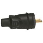COFFRET ELECTRIQUE - MATERIEL ELECTRIQUE  Fiche male 16A 2P+T en caoutchouc