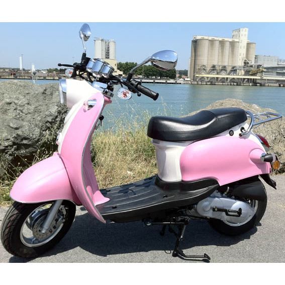 SCOOTER 50CC YIYING YY50QT15 ROSE/BLANC Achat / Vente scooter