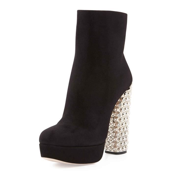 Talon haut: 14cmHauteur d'amor&ccedil;age: 13cmTaille disponible: 5 15