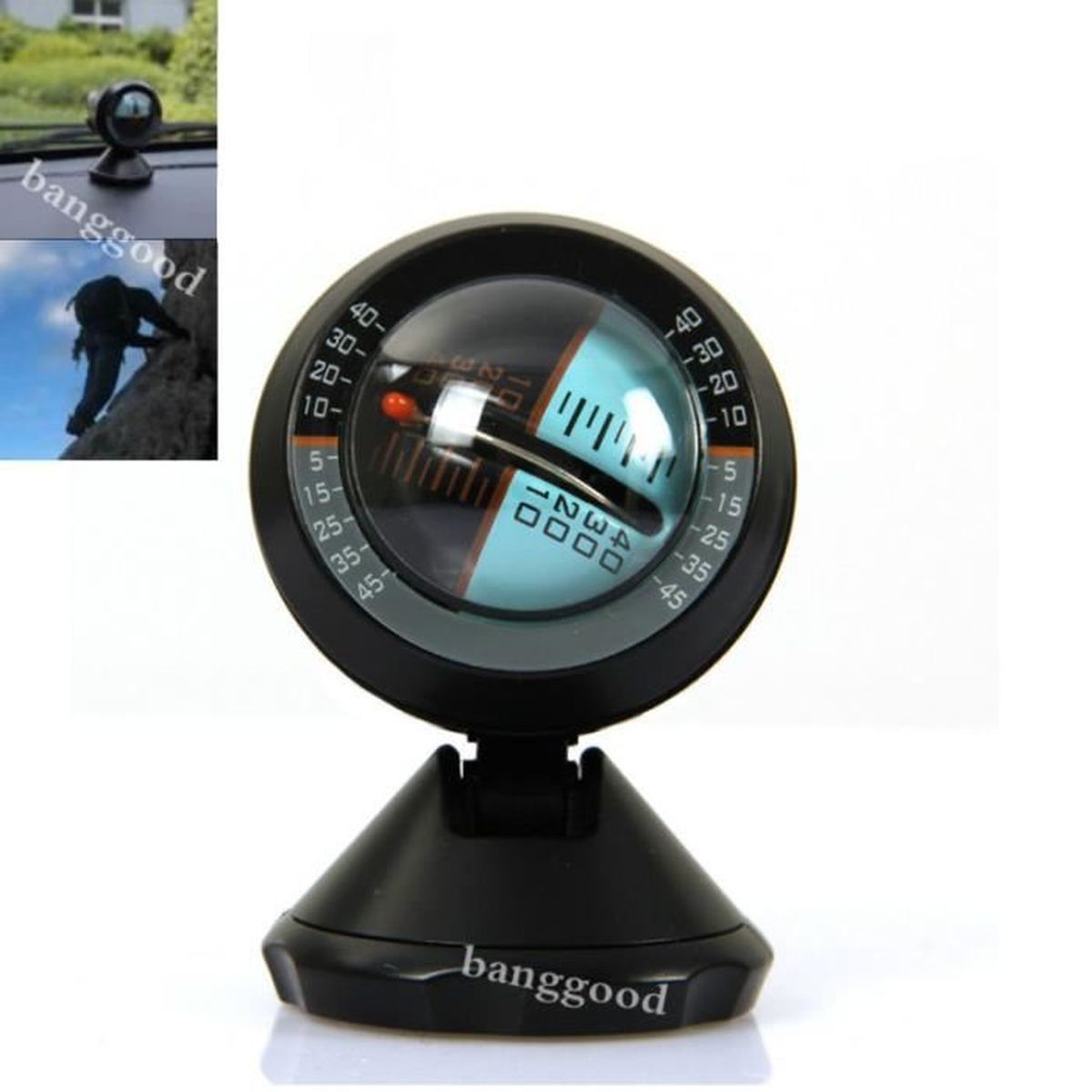 Inclinomètre Voiture 4x4 - Capteur Pente Angle | Jauge Inclinaison Camping-Car Bateau