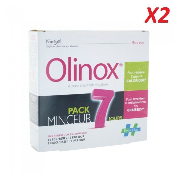 OLINOX Pack Minceur 7 jours - Lot de 2 boites - Achat OLINOX Pack Minceur 7 jours - Lot de 2 boites - Achat