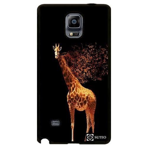 Coque Samsung Galaxy Note 4 ? Dessin d'une girafe chanteuse ref