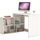 NAGANO Bureau d'angle contemporain blanc - L 100 c
